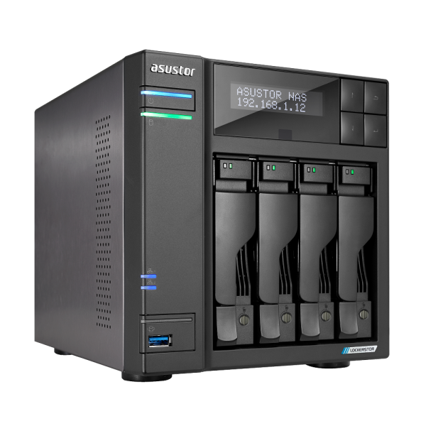 Asustor LOCKERSTOR 4 Gen2+ NAS Desktop Intel Celeron N5105 4 GB DDR4 ADM Nero [AS6704TV2]