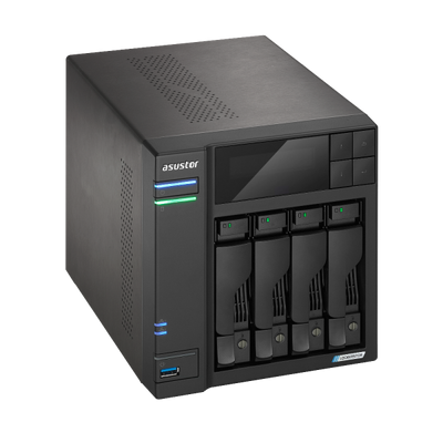 Asustor LOCKERSTOR 4 Gen2+ NAS Desktop Intel Celeron N5105 4 GB DDR4 ADM Nero [AS6704TV2]