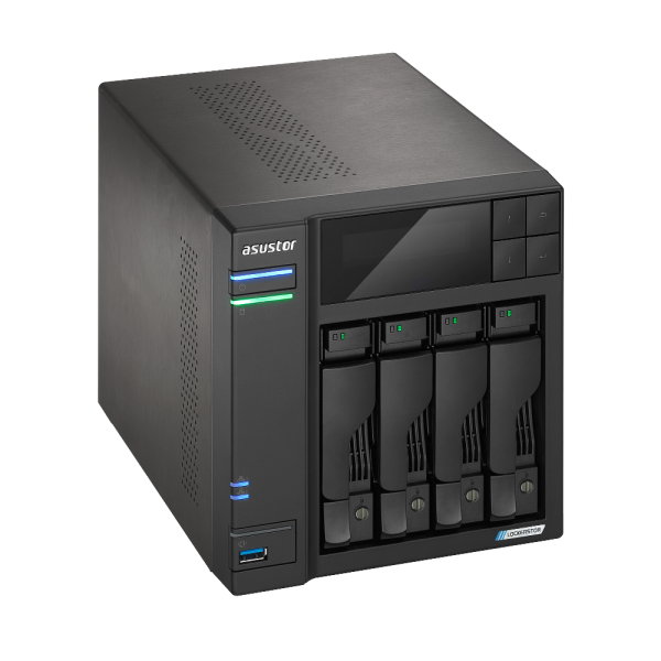Asustor LOCKERSTOR 4 Gen2+ NAS Desktop Intel Celeron N5105 4 GB DDR4 ADM Nero [AS6704TV2]
