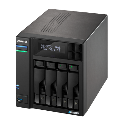 Asustor LOCKERSTOR 4 Gen2+ NAS Desktop Intel Celeron N5105 4 GB DDR4 ADM Nero [AS6704TV2]