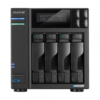 Asustor LOCKERSTOR 4 Gen2+ NAS Desktop Intel Celeron N5105 4 GB DDR4 ADM Nero [AS6704TV2]