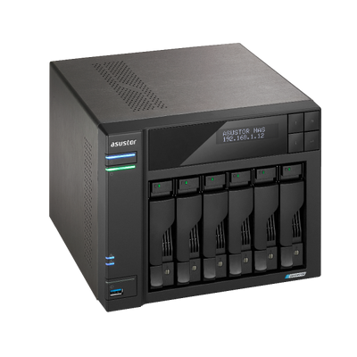 Asustor LOCKERSTOR 6 Gen2 NAS Desktop Intel Celeron N5105 8 GB DDR4 HDD ADM Nero [AS6706TV2]