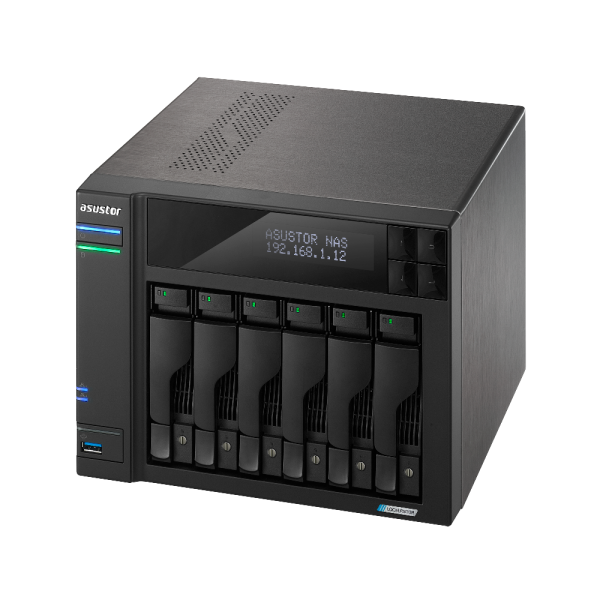 Asustor LOCKERSTOR 6 Gen2 NAS Desktop Intel Celeron N5105 8 GB DDR4 HDD ADM Nero [AS6706TV2]
