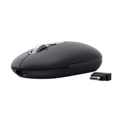 TRUST MOUSE WIRELESS HYPERSCROLL RICARICABILE MULTICONNECT WL 2,4GHZ + 2x BT ULTRASOTTILE SILENT - 3 [26018]