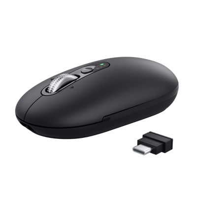 TRUST MOUSE WIRELESS HYPERSCROLL RICARICABILE MULTICONNECT WL 2,4GHZ + 2x BT ULTRASOTTILE SILENT - 3 [26018]