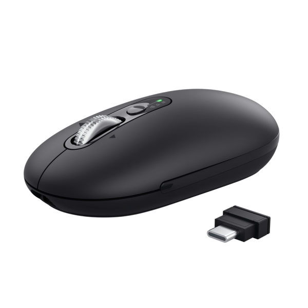 TRUST MOUSE WIRELESS HYPERSCROLL RICARICABILE MULTICONNECT WL 2,4GHZ + 2x BT ULTRASOTTILE SILENT - 3 [26018]