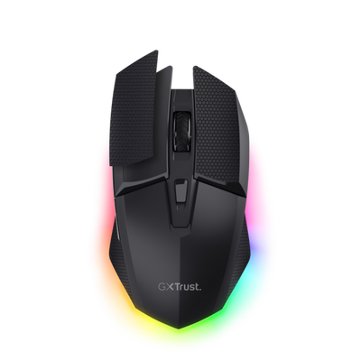 TRUST MOUSE GAMING RGB WIRELESS RICARICABILE MULTI-DISPOSITIVO 2,4GHz + 2x BT - 12,000DPI - GXT122 F [25748]