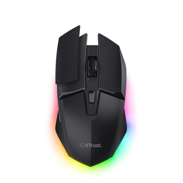 TRUST MOUSE GAMING RGB WIRELESS RICARICABILE MULTI-DISPOSITIVO 2,4GHz + 2x BT - 12,000DPI - GXT122 F [25748]
