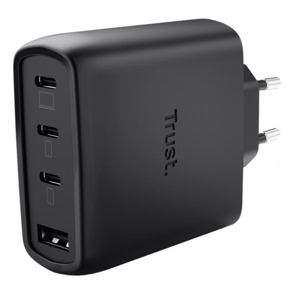 TRUST ALIMENTATORE/CARICABATTERIA 65W 4 PORTE (3 USB-C, 1 USB-A) GAN - CAVO RICARICA 2M INCLUSO - PL [26067]