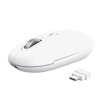 TRUST MOUSE WIRELESS HYPERSCROLL RICARICABILE MULTICONNECT WL 2,4GHZ + 2x BT ULTRASOTTILE SILENT - 3 [26019]