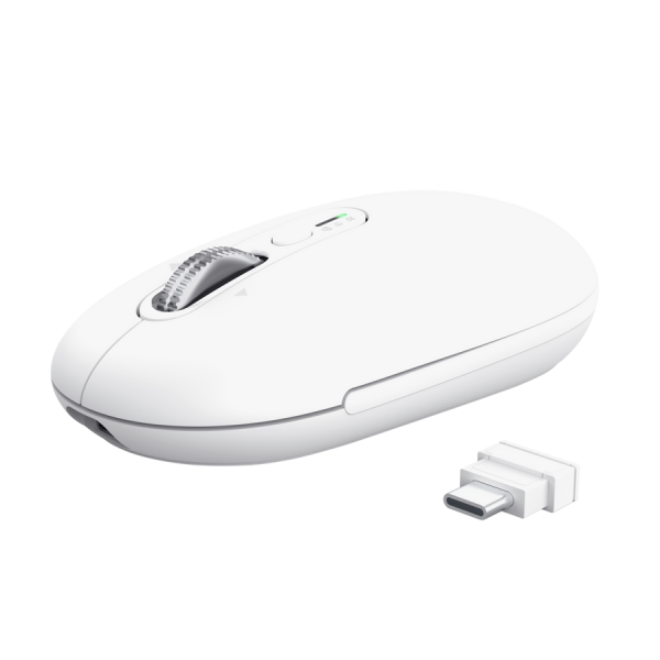 TRUST MOUSE WIRELESS HYPERSCROLL RICARICABILE MULTICONNECT WL 2,4GHZ + 2x BT ULTRASOTTILE SILENT - 3 [26019]