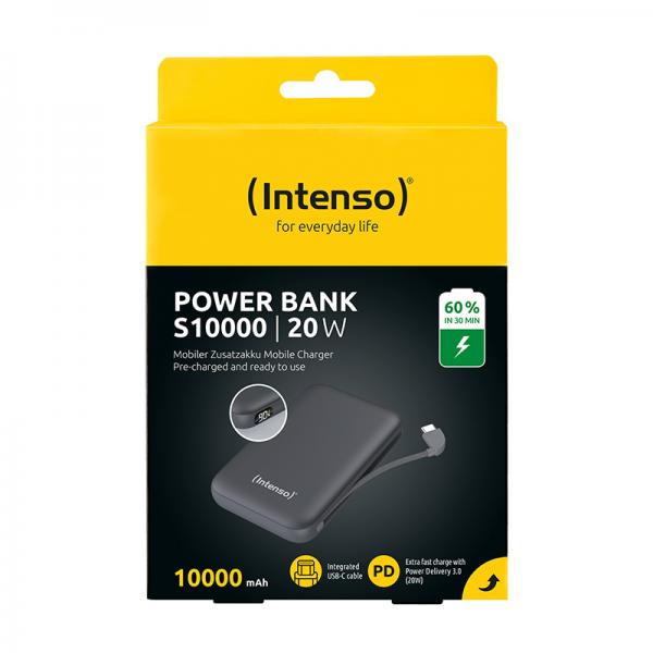 INTENSO POWER MAGNETIC POWER BANK GRIGIO 1000MAH CON CAVO DI RICARICA USB-C INTEGRATO [7333034]