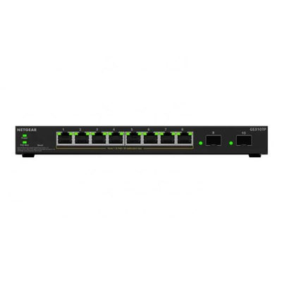 Netgear GS310TPv2 Managed L2/L3 Gigabit Ethernet (10/100/1000) Power over Ethernet (PoE) Desktop Black [GS310TP-200EUS]