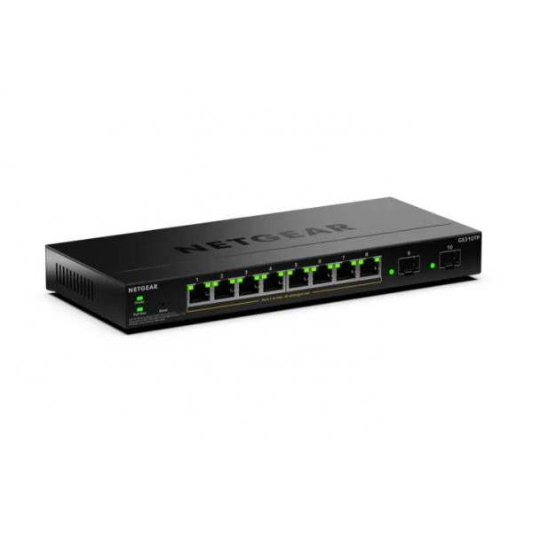 Netgear GS310TPv2 Managed L2/L3 Gigabit Ethernet (10/100/1000) Power over Ethernet (PoE) Desktop Black [GS310TP-200EUS]