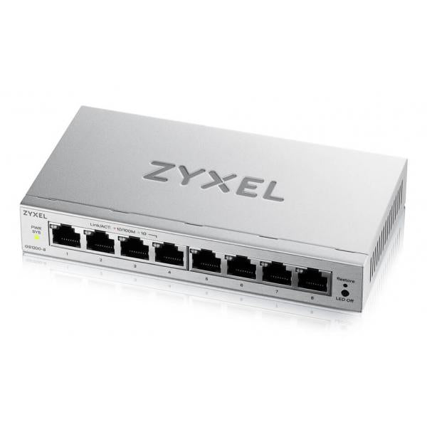 Zyxel 8-Port Gigabit Web Managed Switch [GS1200-8V3-EU0101F]