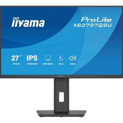 iiyama ProLite XB2797QSU-B1 Monitor PC 68,6 cm (27") 2560 x 1440 Pixel Quad HD LED Nero [XB2797QSU-B1]