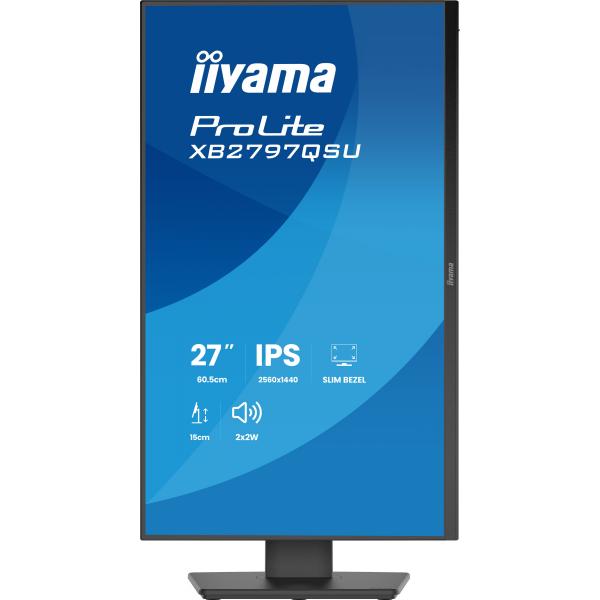 iiyama ProLite XB2797QSU-B1 Monitor PC 68,6 cm (27") 2560 x 1440 Pixel Quad HD LED Nero [XB2797QSU-B1]