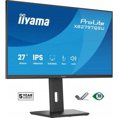 iiyama ProLite XB2797QSU-B1 Monitor PC 68,6 cm (27") 2560 x 1440 Pixel Quad HD LED Nero [XB2797QSU-B1]