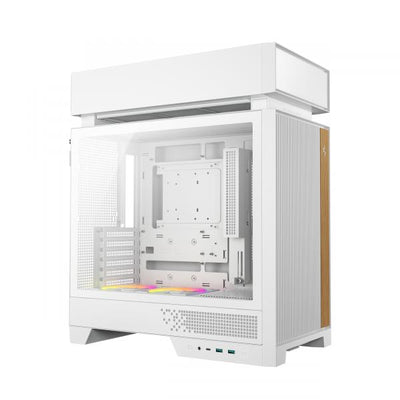 DEEPCOOL CASE MID TOWER CL660WHITE HYPERSPLIT 2x120ARGB [R-CL660-WHNNA0-G-1]