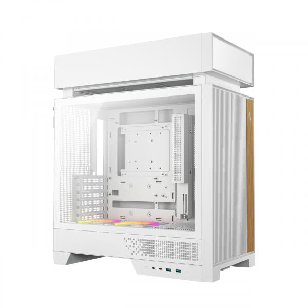 DEEPCOOL CASE MID TOWER CL660WHITE HYPERSPLIT 2x120ARGB [R-CL660-WHNNA0-G-1]