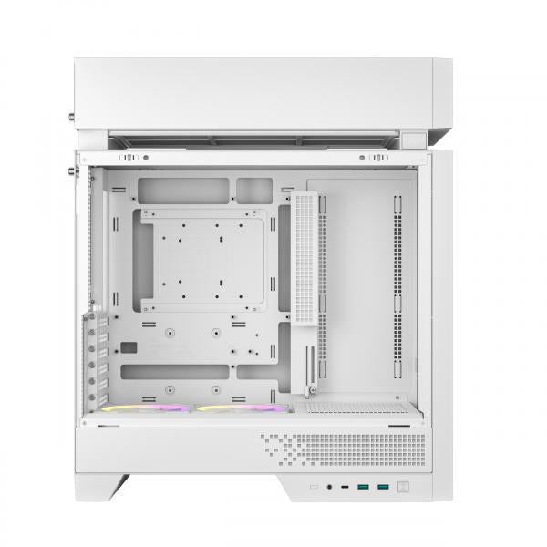 DEEPCOOL CASE MID TOWER CL660WHITE HYPERSPLIT 2x120ARGB [R-CL660-WHNNA0-G-1]