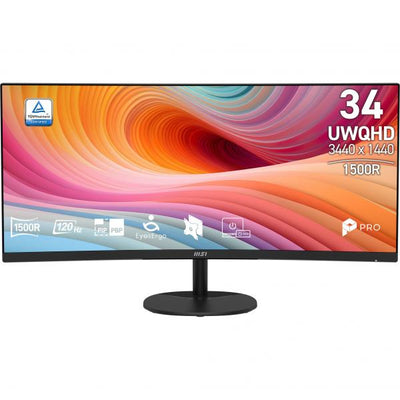 MSI MONITOR CURVO 34 LED VA UWQHD 21:9 1500R 120Hz 1ms, [PRO MP341CQ E12]