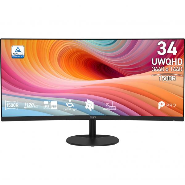 MSI MONITOR CURVO 34 LED VA UWQHD 21:9 1500R 120Hz 1ms, [PRO MP341CQ E12]