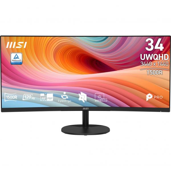 MSI MONITOR CURVO 34 LED VA UWQHD 21:9 1500R 120Hz 1ms, [PRO MP341CQ E12]
