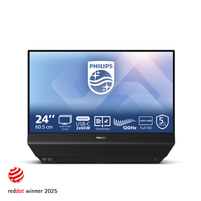 Philips 24B2D5300/00 Monitor PC 60,5 cm (23.8") 1920 x 1080 Pixel Full HD LCD Nero [24B2D5300/00]