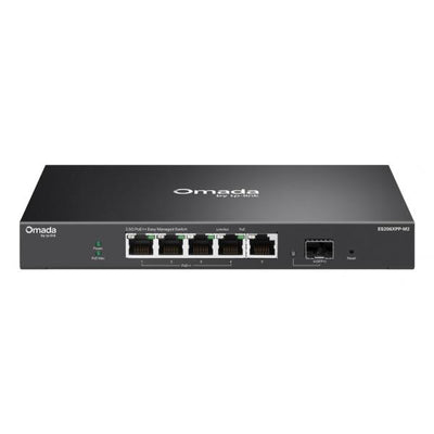 TP-Link ES206XPP-M2 switch di rete Gestito L2 2.5G Ethernet (100/1000/2500) Supporto Power over Ethernet (PoE) Montaggio da desktop/parete Nero [ES206XPP-M2]