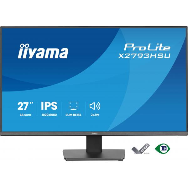 iiyama ProLite X2793HSU-B1 Monitor PC 68,6 cm (27") 1920 x 1080 Pixel Full HD LED Nero [X2793HSU-B1]