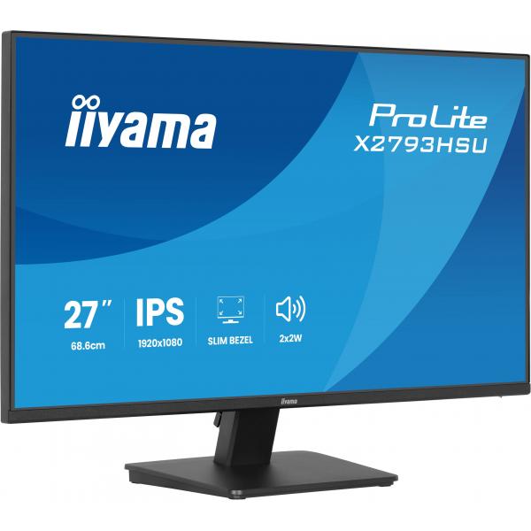 iiyama ProLite X2793HSU-B1 Monitor PC 68,6 cm (27") 1920 x 1080 Pixel Full HD LED Nero [X2793HSU-B1]