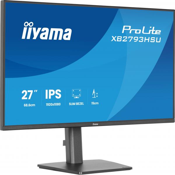 iiyama ProLite XB2793HSU-B1 Monitor PC 68,6 cm (27") 1920 x 1080 Pixel Full HD LED Nero [XB2793HSU-B1]