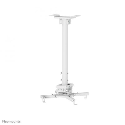 Neomounts CL25-540WH1 Supporto a soffitto beamer - alt. 60,5-90,5 cm - montaggio facile - mobilità completa [CL25-540WH1]