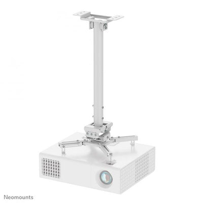 Neomounts CL25-540WH1 Supporto a soffitto beamer - alt. 60,5-90,5 cm - montaggio facile - mobilità completa [CL25-540WH1]
