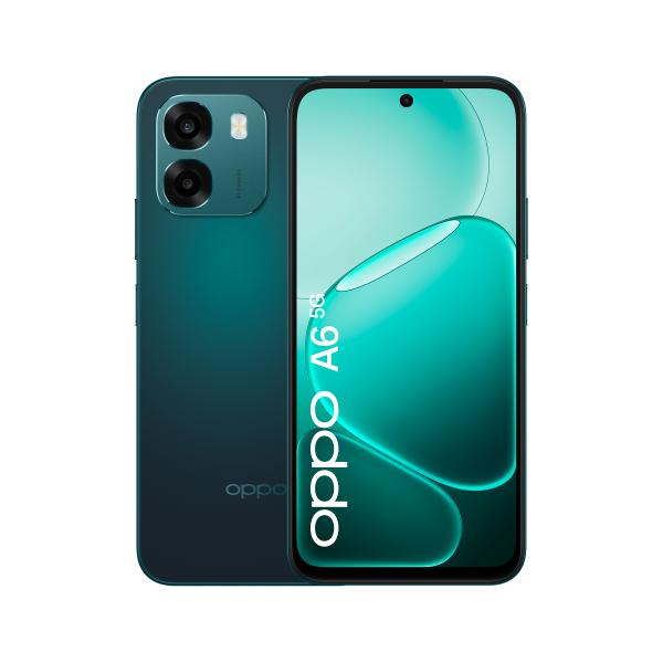 OPPO A6 5G AI Smartphone, doppia fotocamera 50MP+2, Selfie 8MP, Display 6.75 120HZ IPS HD+, 6550mAh, RAM 6GB(Esp2GB/4GB/6GB)+ROM 256GB [Versione Italia], Sapphire Black [0165210287]
