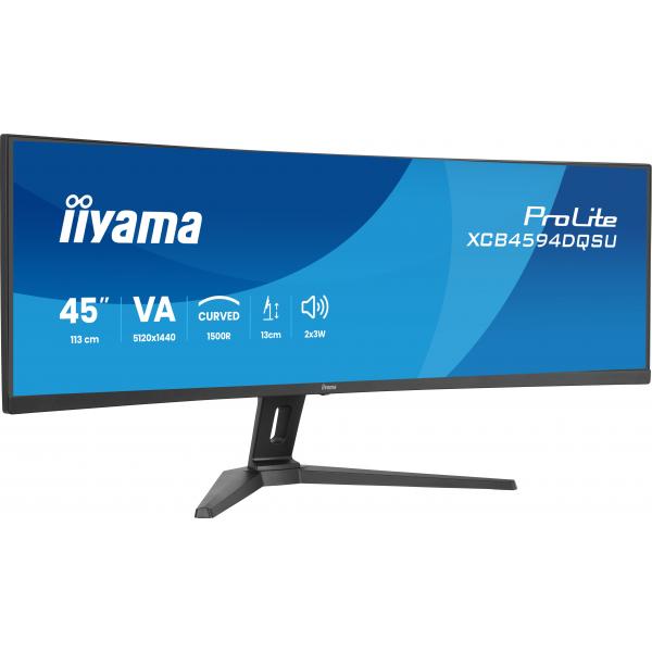 Iiyama Prolite- 45 inch Ultrawide Curved VA Monitor - 5120x1440 [XCB4594DQSU-B1]