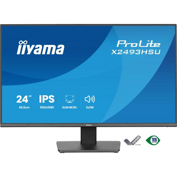 iiyama ProLite X2493HSU-B1 Monitor PC 60,5 cm (23.8") 1920 x 1080 Pixel Full HD LED Nero [X2493HSU-B1]