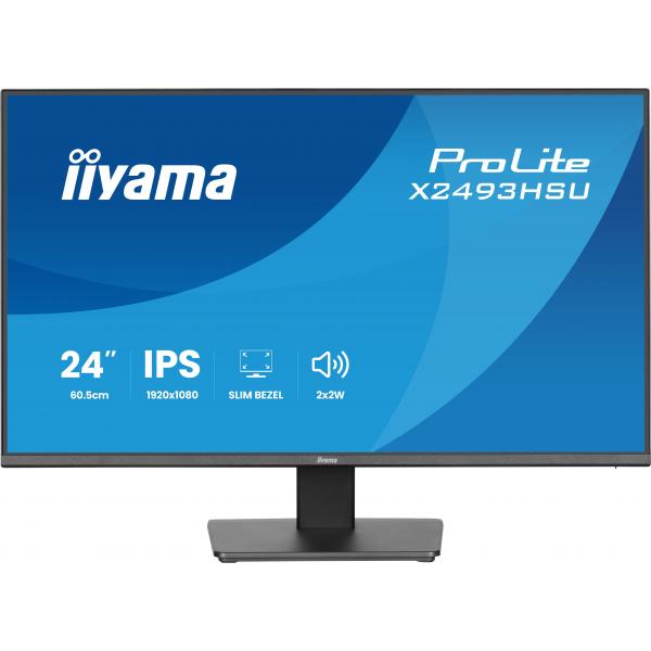 iiyama ProLite X2493HSU-B1 Monitor PC 60,5 cm (23.8") 1920 x 1080 Pixel Full HD LED Nero [X2493HSU-B1]