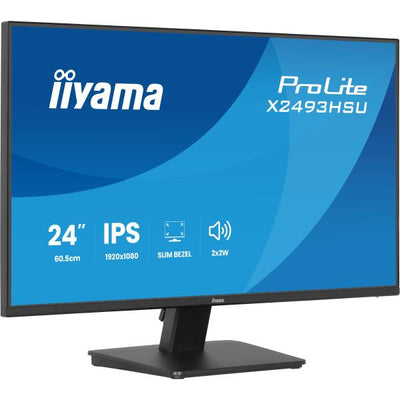 iiyama ProLite X2493HSU-B1 Monitor PC 60,5 cm (23.8") 1920 x 1080 Pixel Full HD LED Nero [X2493HSU-B1]