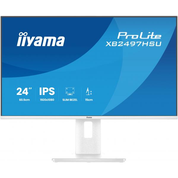 iiyama ProLite XB2497HSU-W1 Monitor PC 60,5 cm (23.8") 1920 x 1080 Pixel Full HD LED Bianco [XB2497HSU-W1]