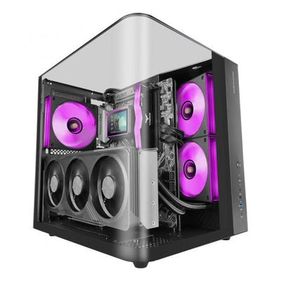 MARSGAMING CASE MID TOWER MC-INFINIOLITE BLK DOPPIA CAMERA FULL TG [MC-INFINIOLITE]