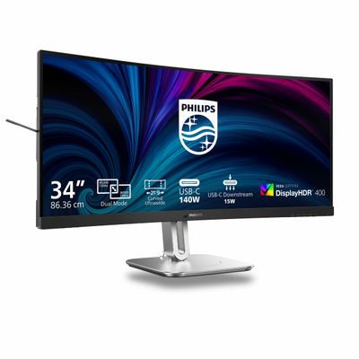 Philips Serie 5000 34B2U5900C/00 Monitor PC 86,4 cm (34") 5120 x 2160 Pixel WUHD LCD Grigio [34B2U5900C/00]