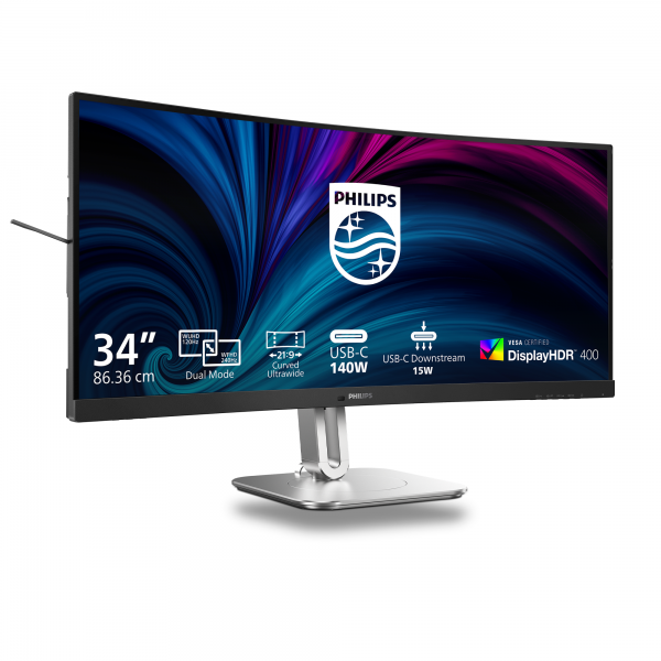 Philips Serie 5000 34B2U5900C/00 Monitor PC 86,4 cm (34") 5120 x 2160 Pixel WUHD LCD Grigio [34B2U5900C/00]