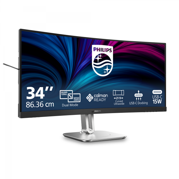 Philips Serie 5000 34B2U5900C/00 Monitor PC 86,4 cm (34") 5120 x 2160 Pixel WUHD LCD Grigio [34B2U5900C/00]