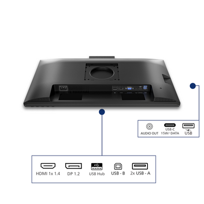 PHILIPS MONITOR 23,8 LED IPS FHD 16:9 4MS 300 CDM 120hz, PIVOT, WEBCAM, USB-C, VGA/DP/HDMI, MULTIMED [24B2N3200JH]