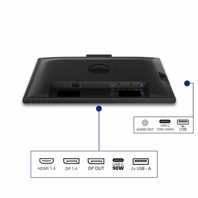 PHILIPS MONITOR 23,8 LED IPS FHD 16:9 4MS 300 CDM 120hz, PIVOT, WEBCAM, USB-C DOCK, DP/HDMI, MULTIME [24B2U3301H]