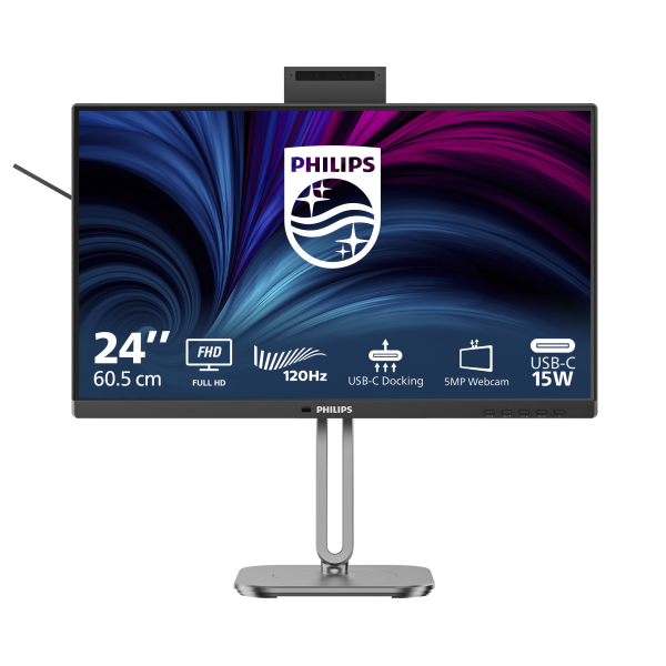 Philips Serie 4000 24B2U4301H/00 Monitor PC 60,5 cm (23.8") 1920 x 1080 Pixel Full HD LCD Grigio [24B2U4301H/00]