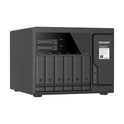 QNAP TVS-H877AX NAS Tower AMD Ryzen 5 16 GB DDR5 QNAP QTS Nero [TVS-H877AX-R5-16G]