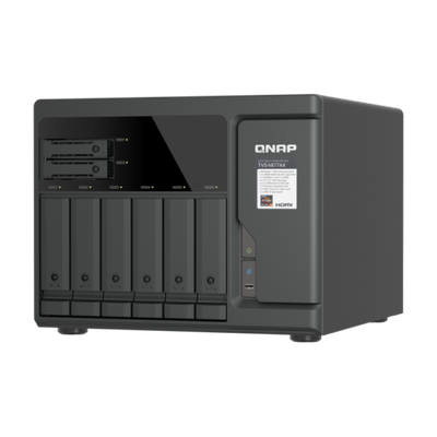 QNAP TVS-H877AX NAS Tower AMD Ryzen 5 16 GB DDR5 QNAP QTS Nero [TVS-H877AX-R5-16G]